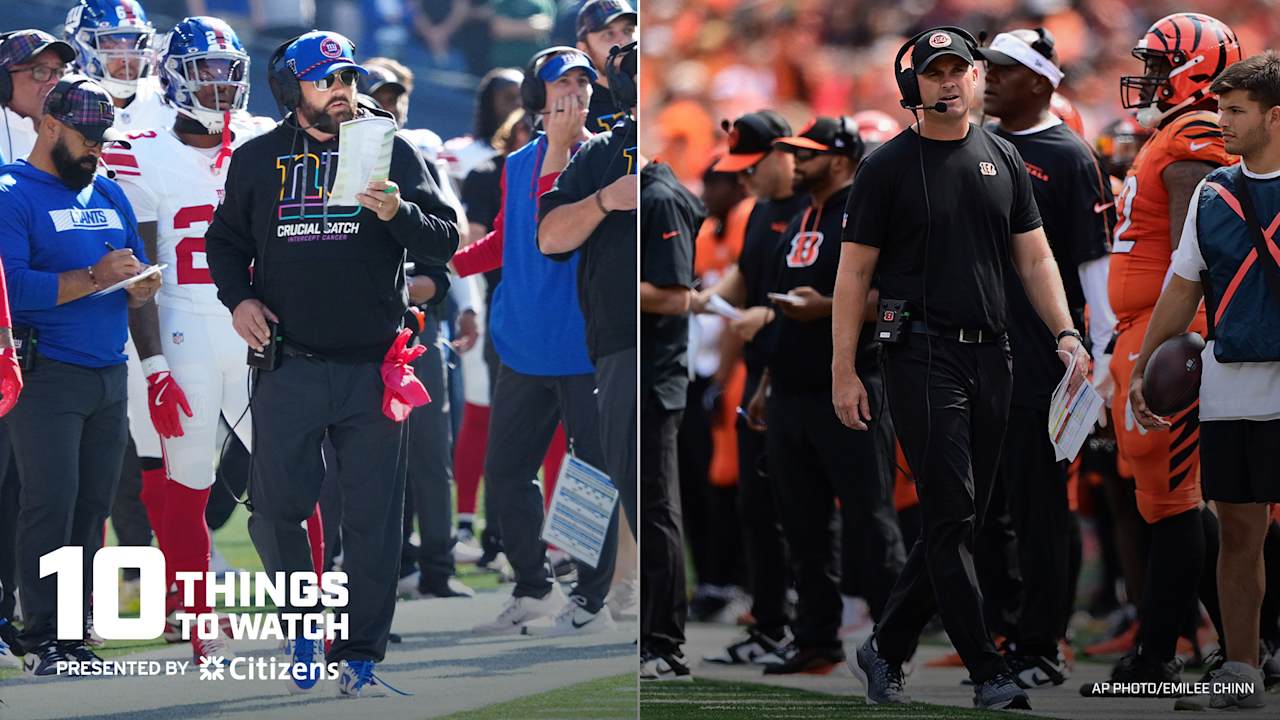 10 things to watch in Giants vs. Bengals on SNF