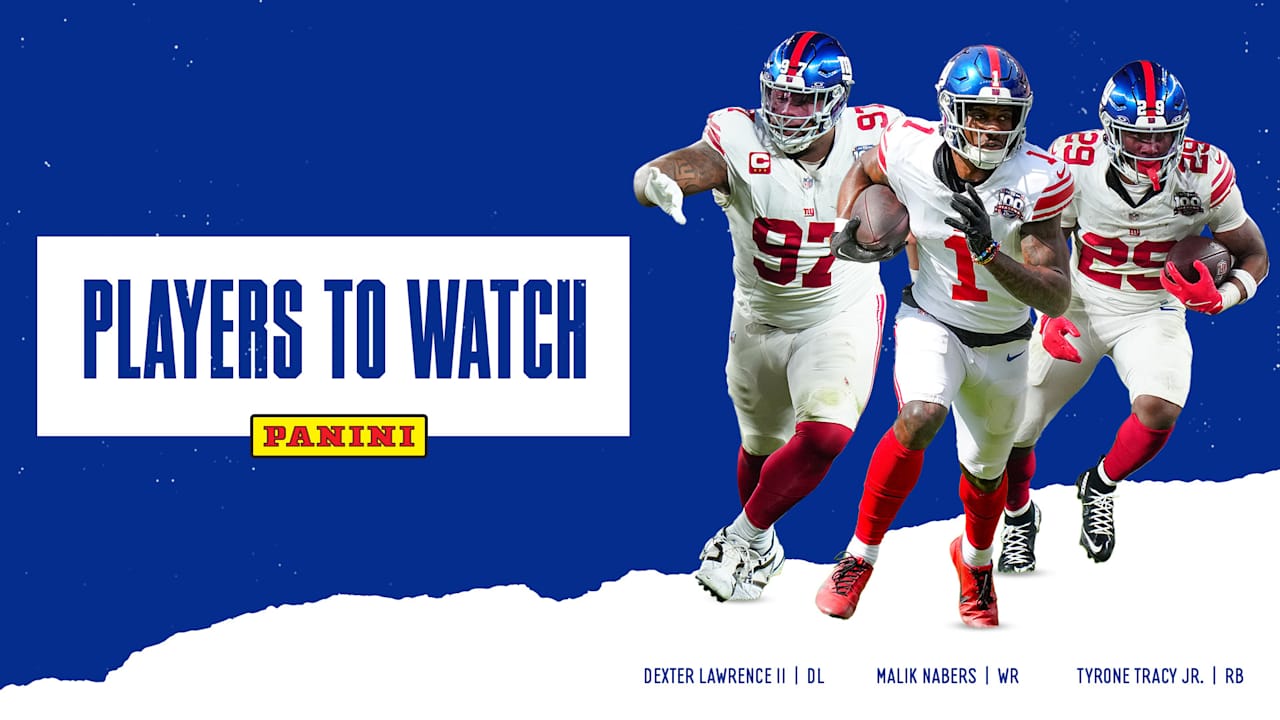 Players to watch when Giants travel to Germany