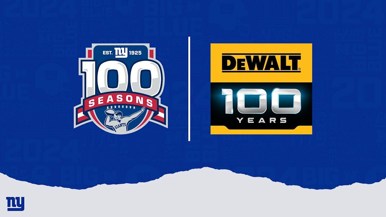 Honoring the Pros on the Jobsite and on the Field: DEWALT® and The New York Giants Join Forces for Centennial Celebration