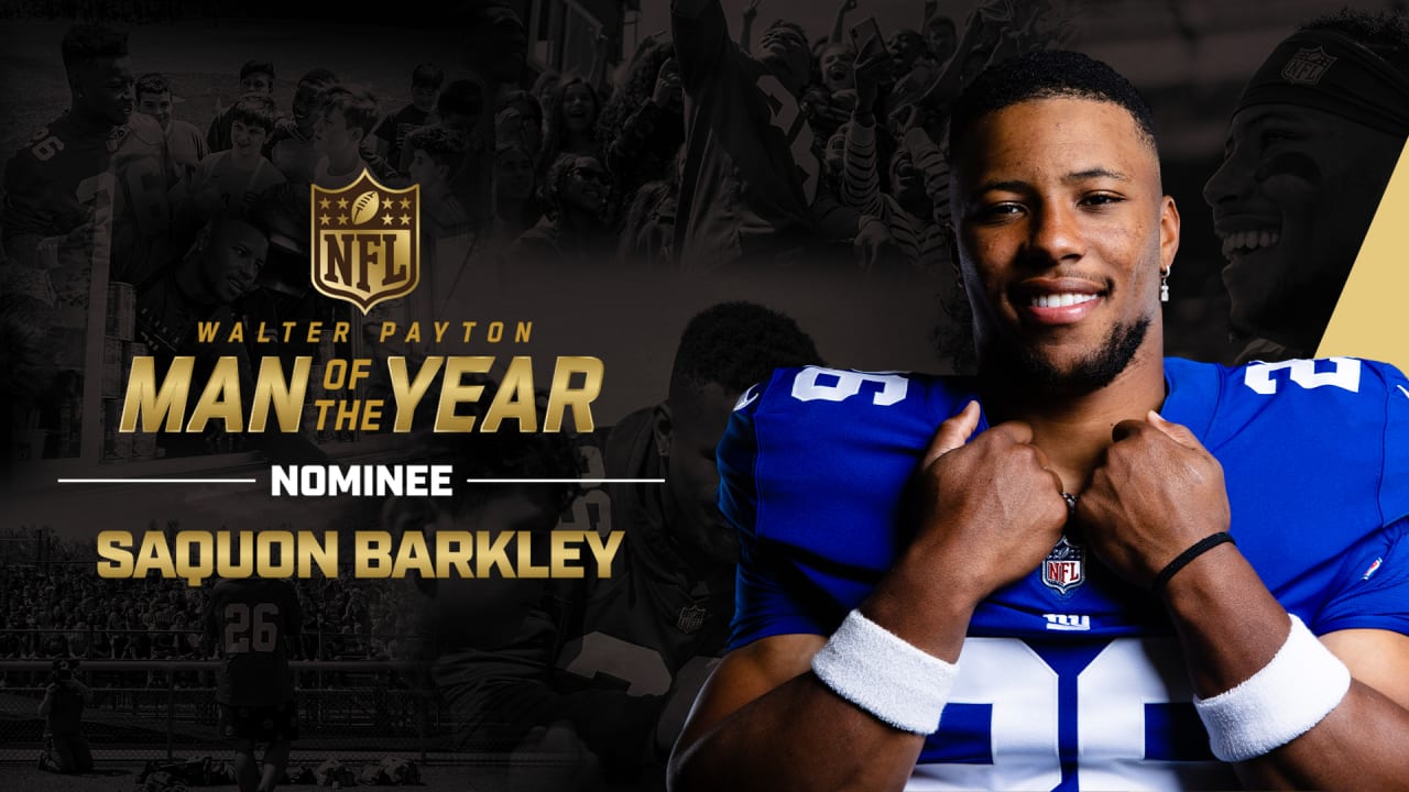 Saquon Barkley named Giants' nominee for NFL Walter Payton Man of the Year