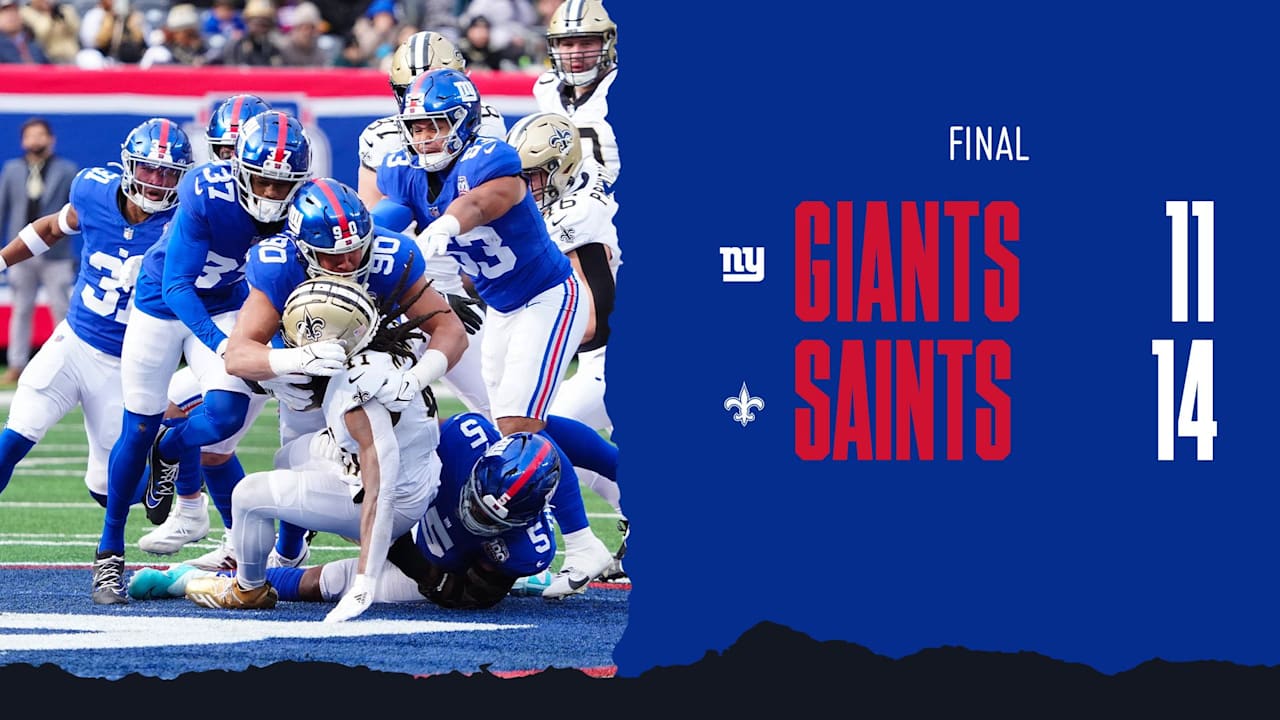 Instant Analysis: Giants fall to Saints, 14-11