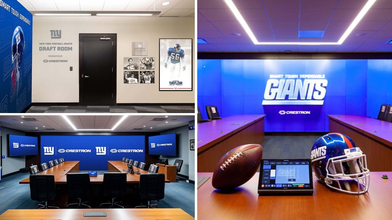 Crestron Innovation transforms New York Giants Draft Room upgrade into ...