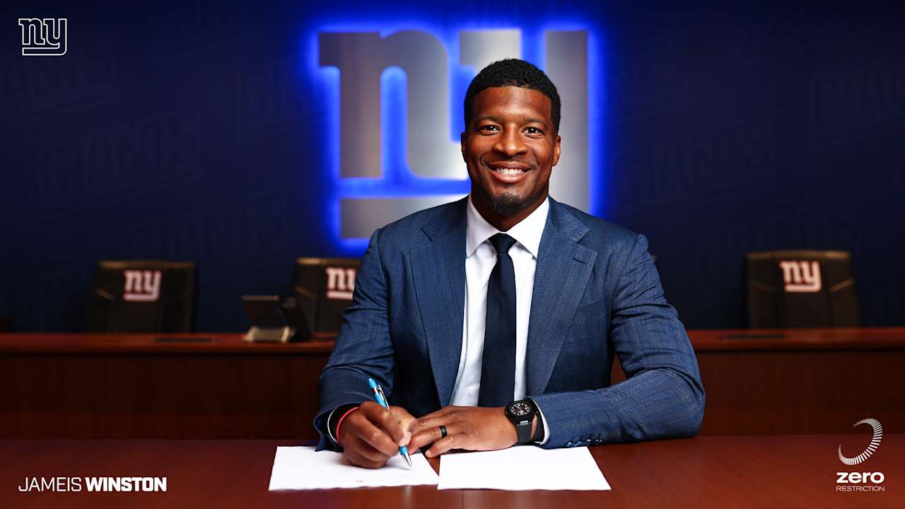 Giants sign quarterback Jameis Winston