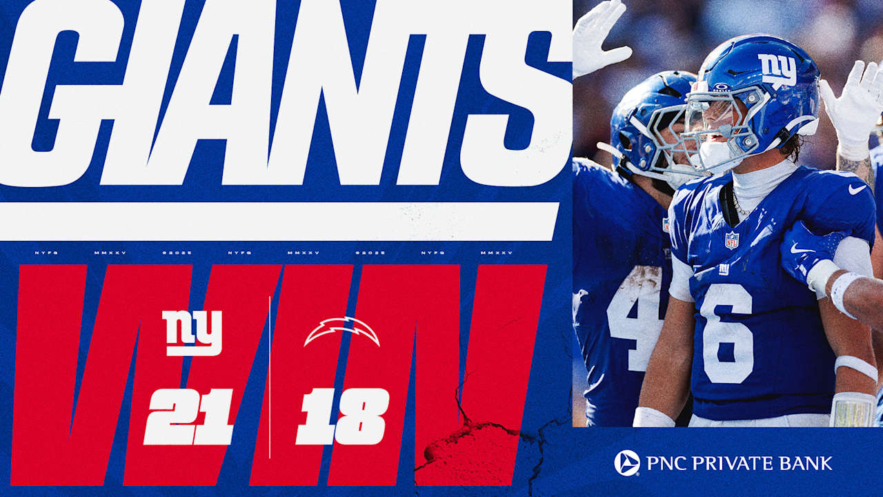 Instant Analysis: Giants defeat Chargers 21-18 in Jaxson Dart's first start
