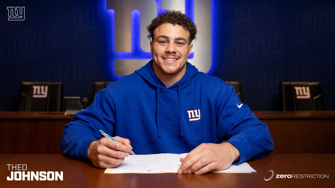TE Theo Johnson, Giants' 4thround draft pick, signs rookie contract