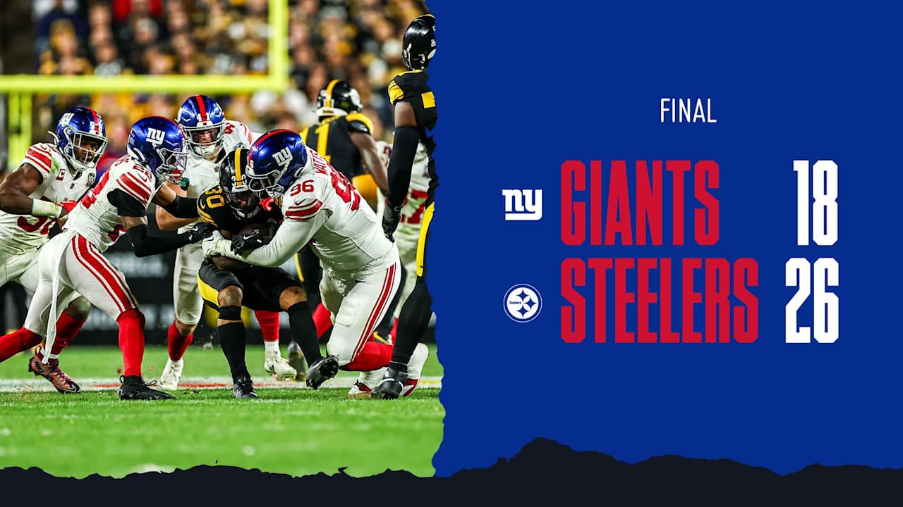 Instant Analysis: Giants fall to Steelers, 26-18