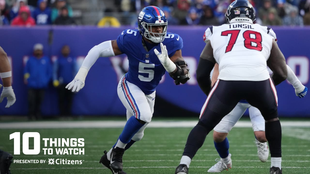 10 things to watch in Giants vs. Texans