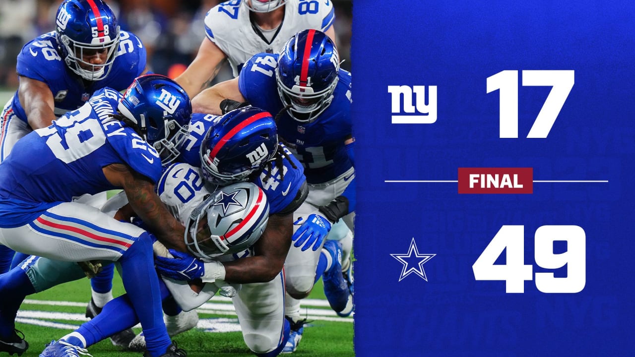Instant Analysis: Giants fall to Cowboys, 49-17 - Vimarsana News