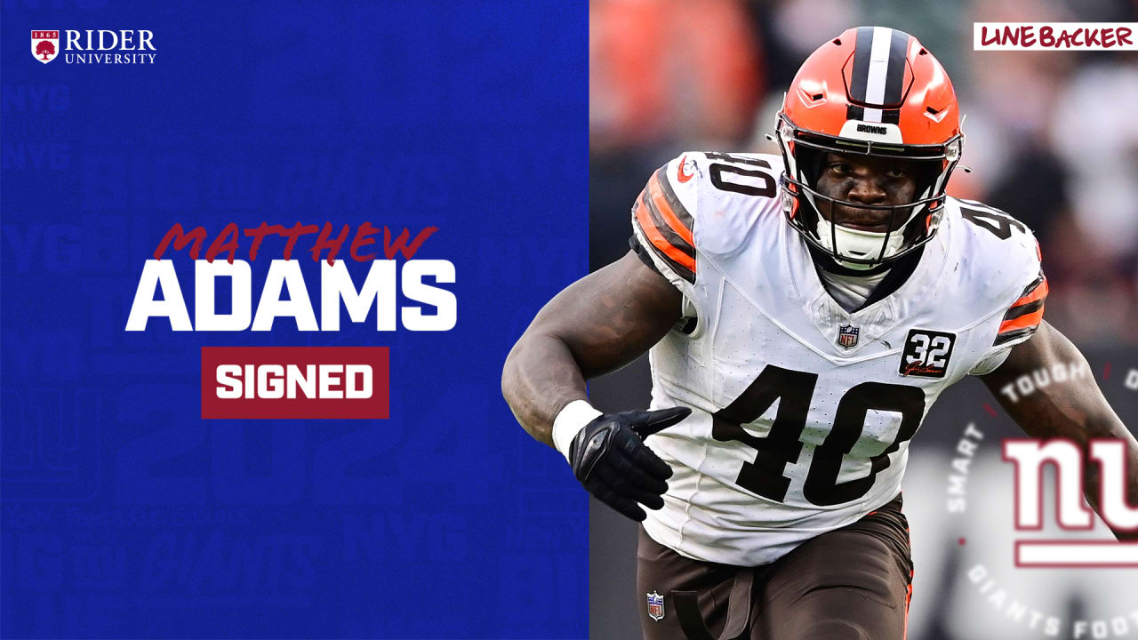 Giants sign linebacker Matthew Adams