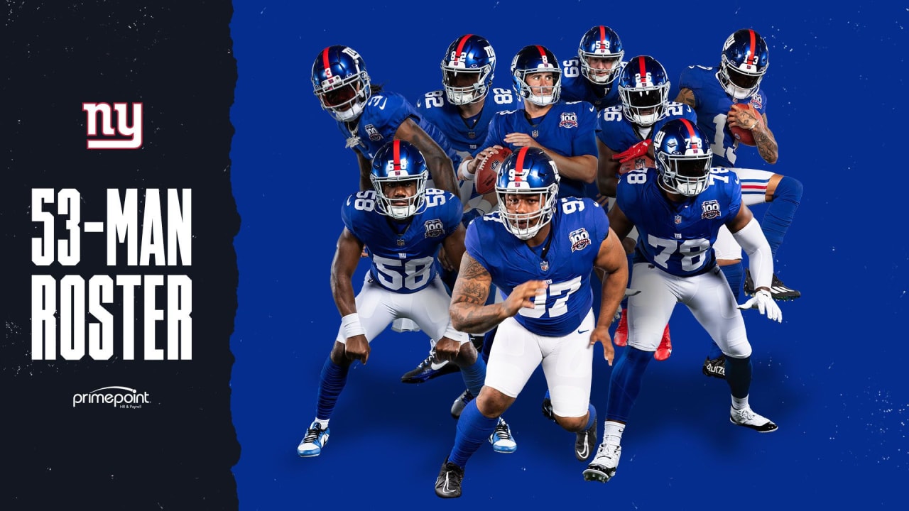 The New York Giants telah mengumumkan daftar 53 orang awal mereka untuk tahun 2024