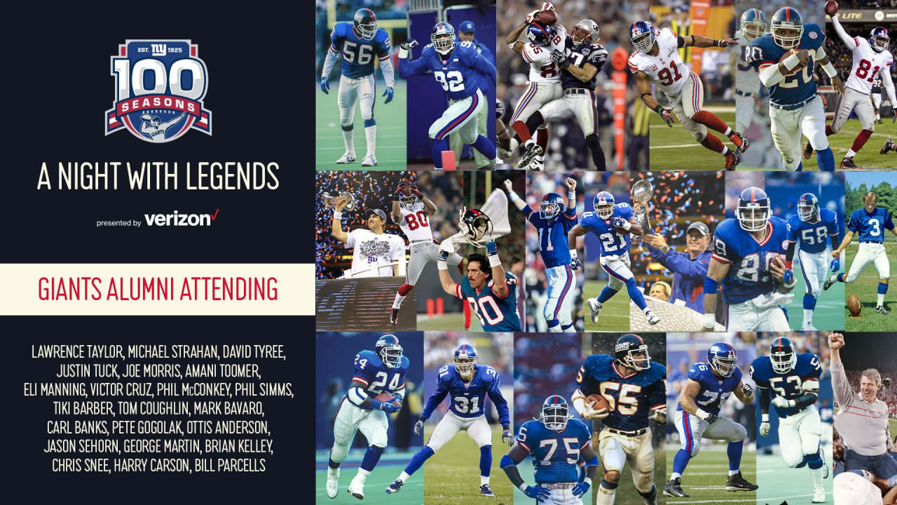 New York Giants Host Giants 100 A Night with Legends at Madison Square