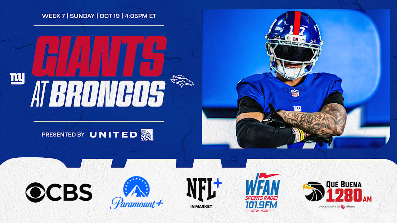 Giants vs. Broncos: How to Watch, Listen & Live Stream Week 7