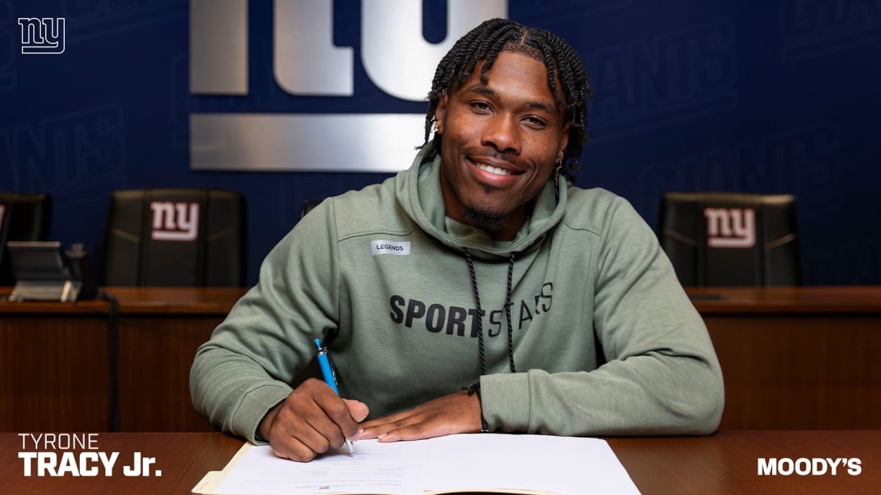 Tyrone Tracy Jr., Giants’ 5th-round draft pick, signs rookie contract