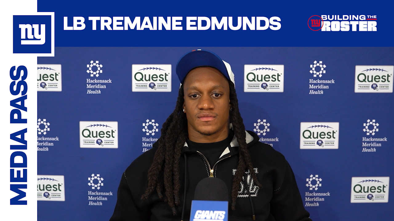 LB Tremaine Edmunds: 'I'm excited to get things started here'