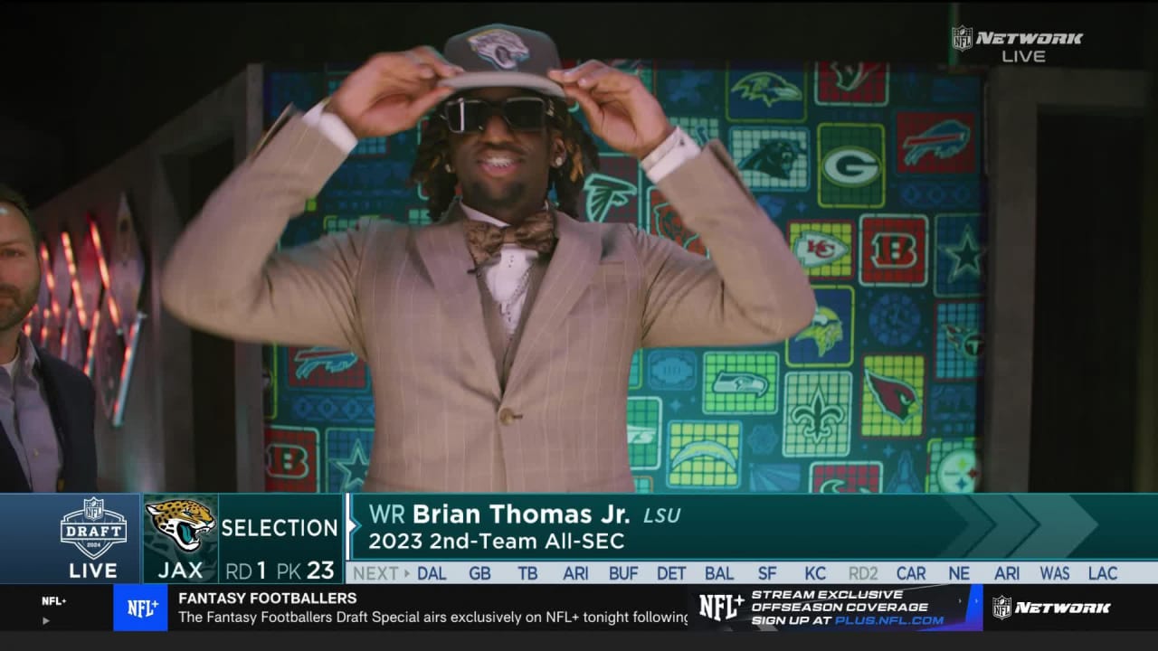 Jaguars Select Brian Thomas Jr With No 23 Pick in 2024 Draft
