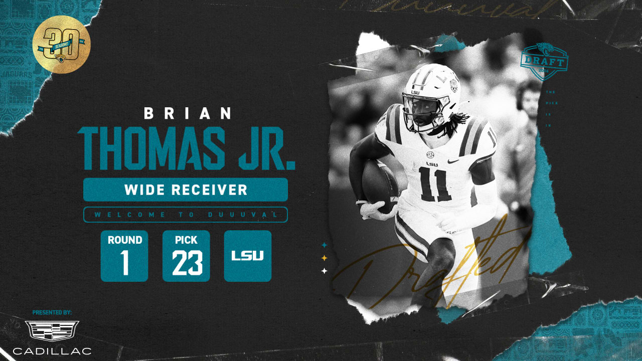 WR Brian Thomas Jr. is the Jaguars No. 23 Overall Pick in the 2024 NFL