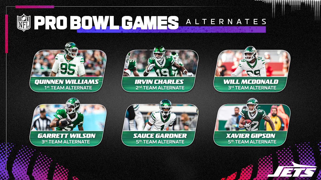 Six Jets Selected as Alternates for 2025 Pro Bowl Games