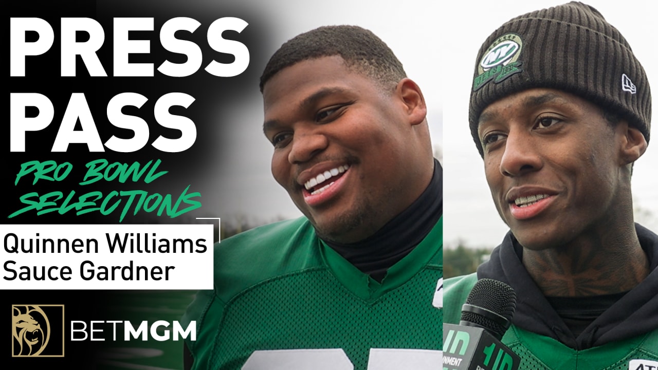 Jets Press Pass Quinnen Williams & Sauce Gardner React to Being Named