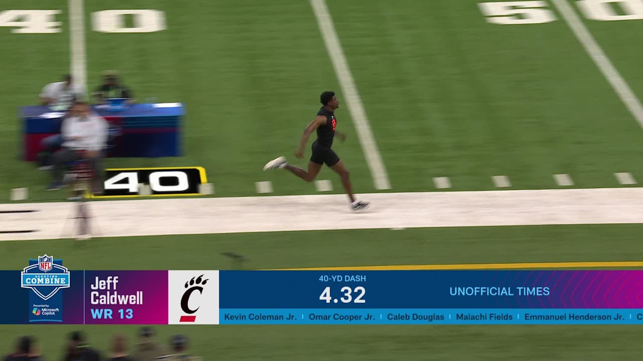 Cincinnati WR Jeff Caldwell Runs 4.31-second 40-Yard Dash
