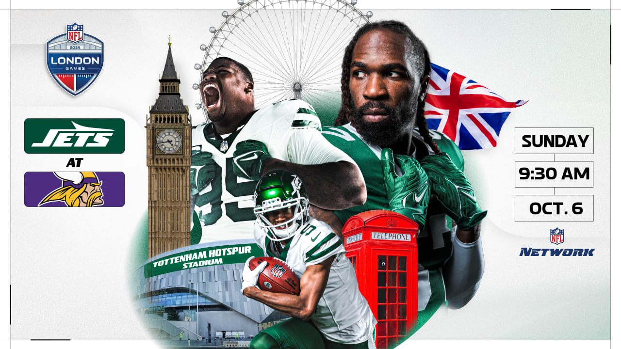 Jets vs. Vikings in London During Week 5 of the 2024 Season