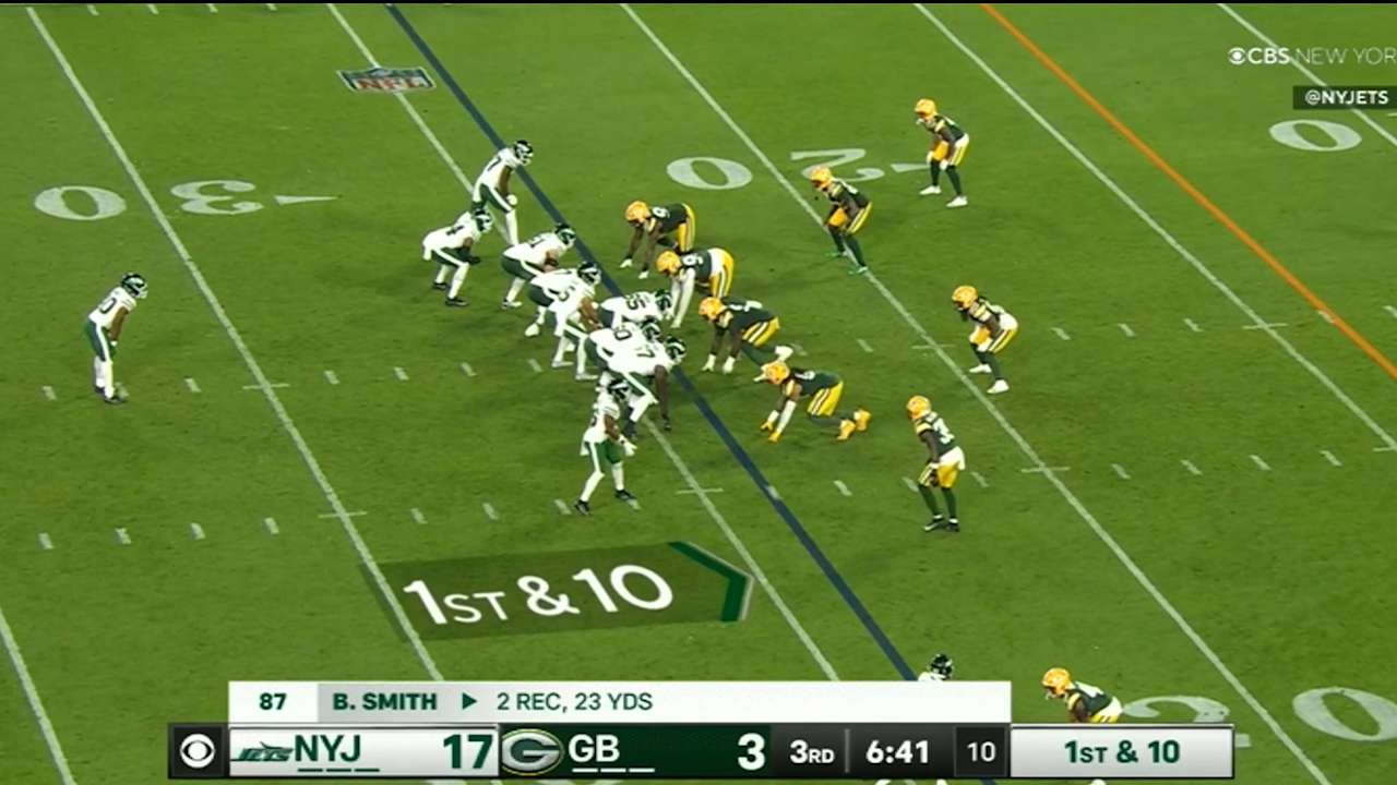 Jets-Packers Highlight | Stone Smartt Takes Short Pass to the House for ...