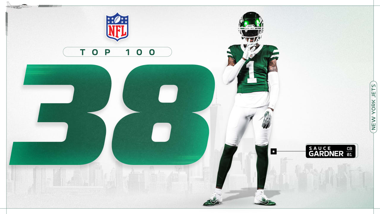 Jets’ CB Sauce Gardner Ranks No. 38 in 2024 NFL Top 100 List