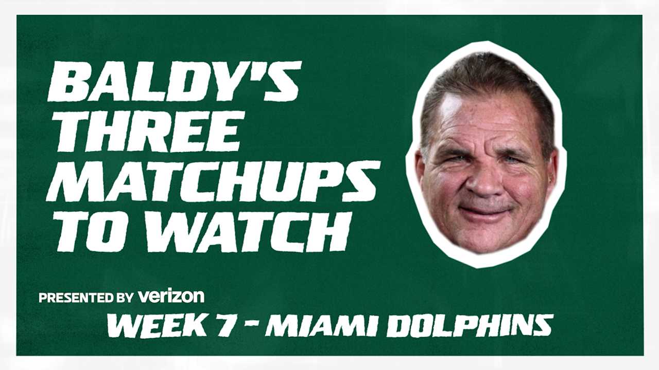 Baldy's 3 Matchups to Watch in Jets vs. Dolphins | Week 7 Game Preview