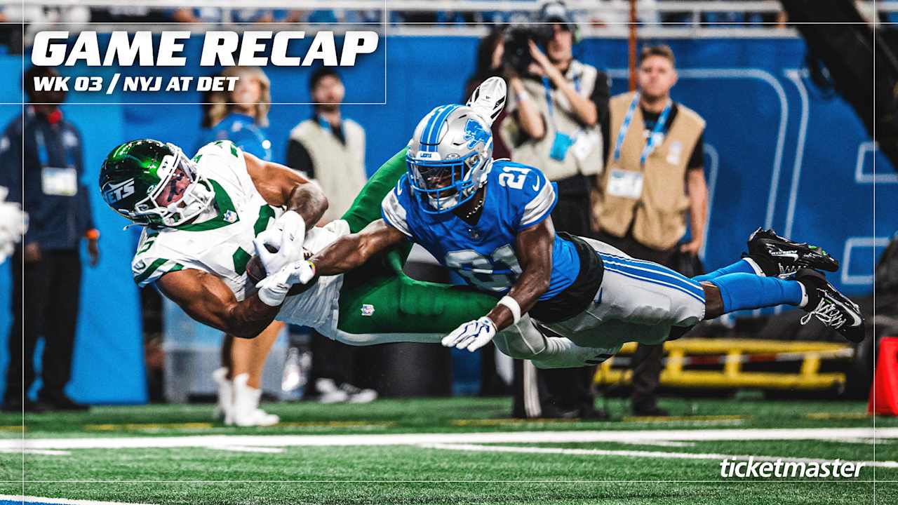 Detroit Lions beat New York Jets 31-24 as Jahmyr Gibbs scores three touchdowns