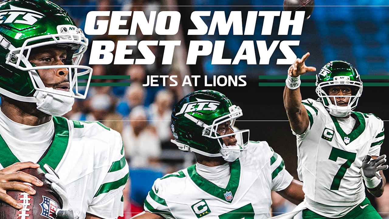 Best Plays from QB Geno Smith's 3 Touchdown Performance | Jets-Lions Week 3