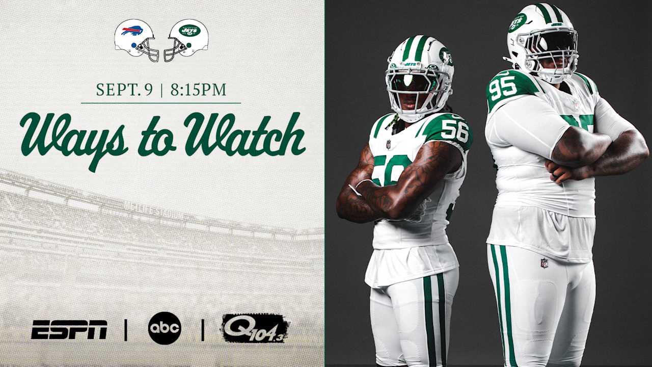 Ways to Watch and Listen | Jets vs Bills