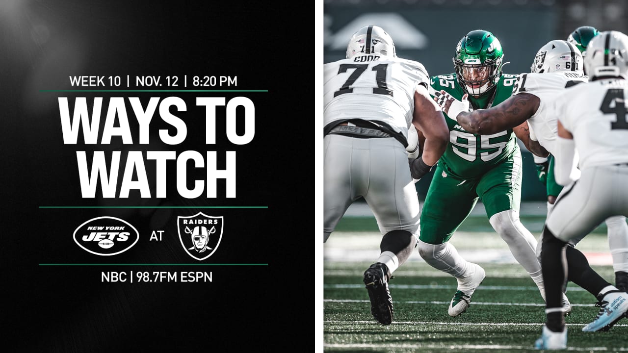 New York Jets At Las Vegas Raiders Ways To Watch, Listen And Follow