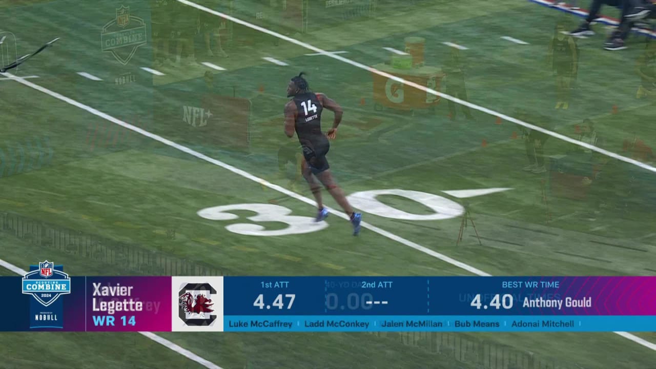 Wr Jacob Cowing (arizona) Runs 4.38-second 40-yard Dash At 2024 Nfl Combine