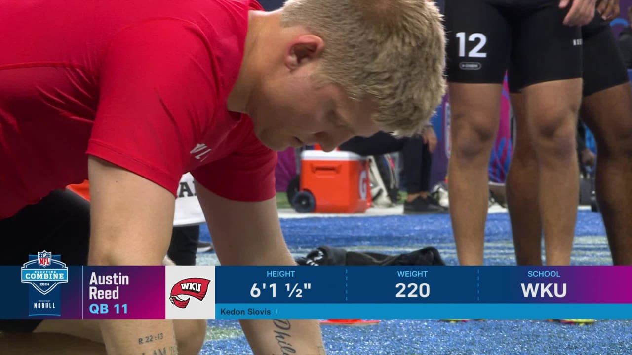 QB Austin Reed (Western Kentucky) Runs 4.82-Second 40-Yard Dash at 2024 ...