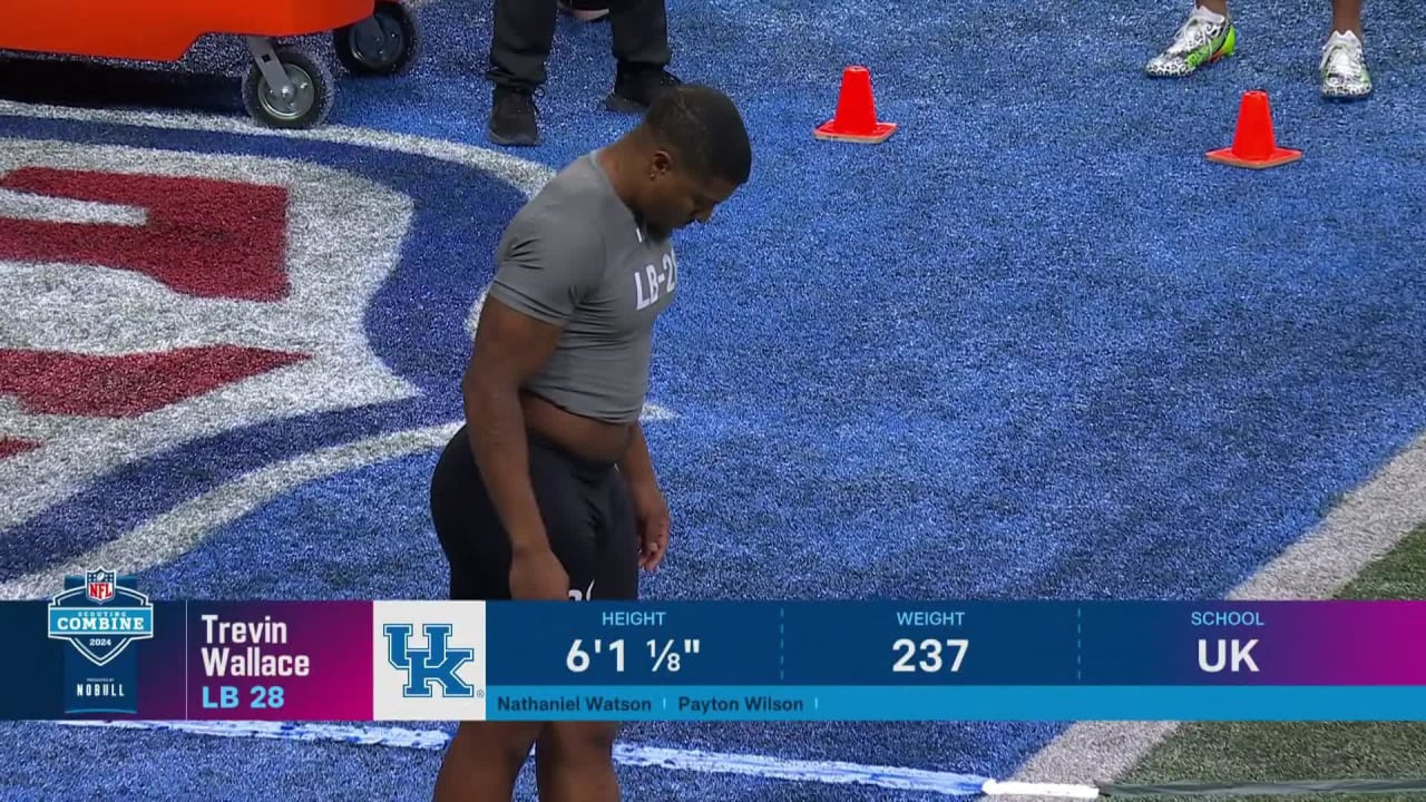 LB Trevin Wallace (Kentucky) Runs 4.51Second 40Yard Dash at 2024 NFL