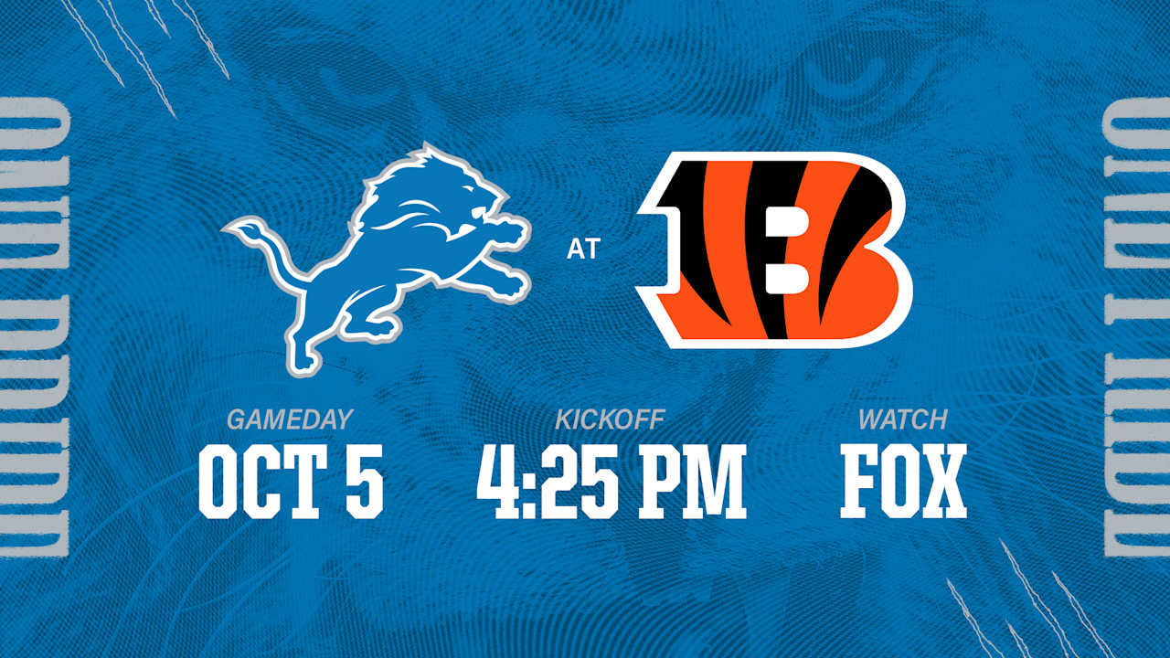 Lions at Bengals: Week 5 Game Trailer