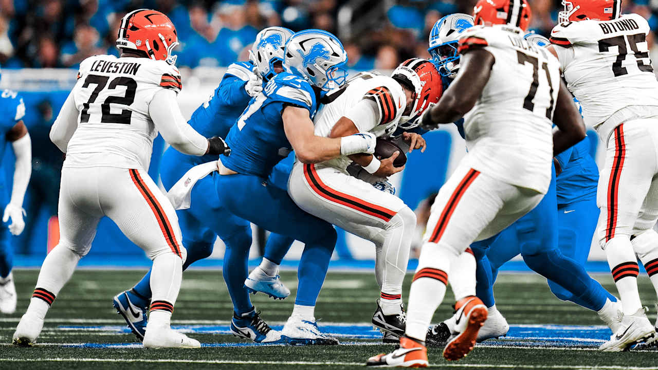 Defense sets the tone in Detroit Lions’ win over Cleveland Browns