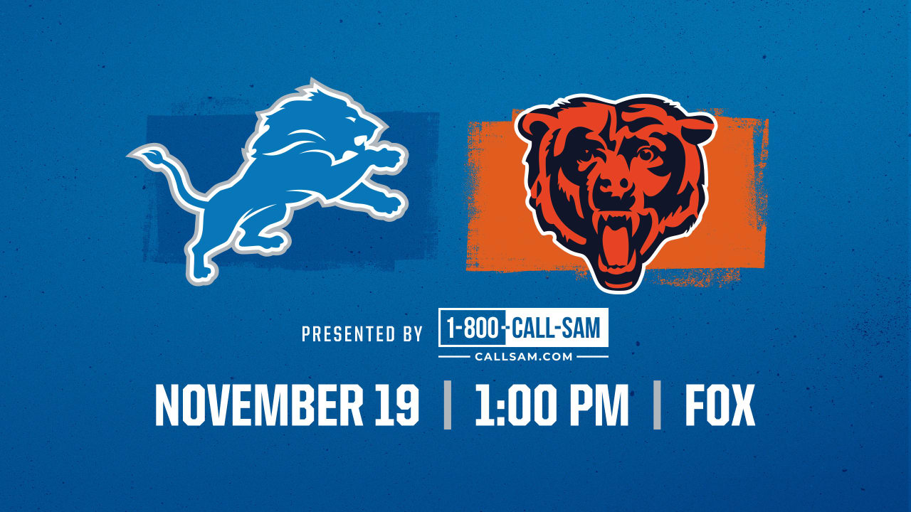 Lions vs Bears Week 11 Game Trailer