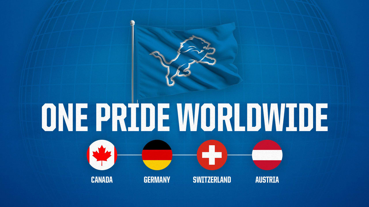 The Detroit Lions granted international marketing rights to Canada and Germany