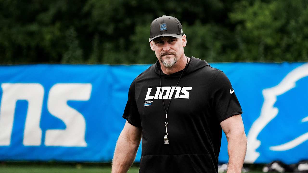What does Detroit Lions HC Campbell think of the roster heading into 2025 season?
