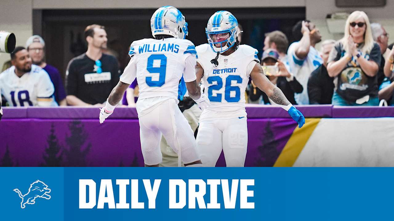 THE DAILY DRIVE: Who would win in a race, Jameson Williams or Jahmyr Gibbs? Ben Johnson has thoughts