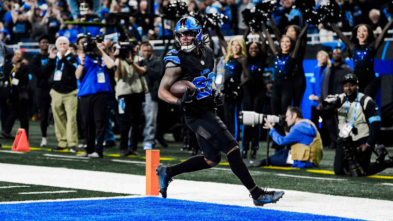 Jahmyr Gibbs puts up 4TD performance in Detroit Lions' division