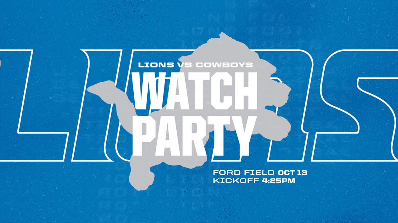 Detroit Lions to host watch party at Ford Field for away game against the Dallas Cowboys