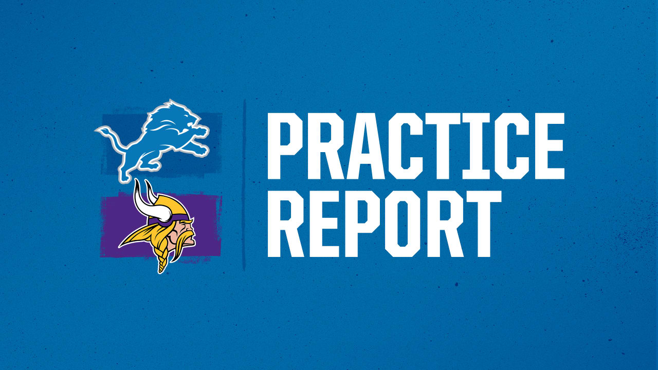 Detroit Lions vs Minnesota Vikings Week 16 practice report: Wednesday ...