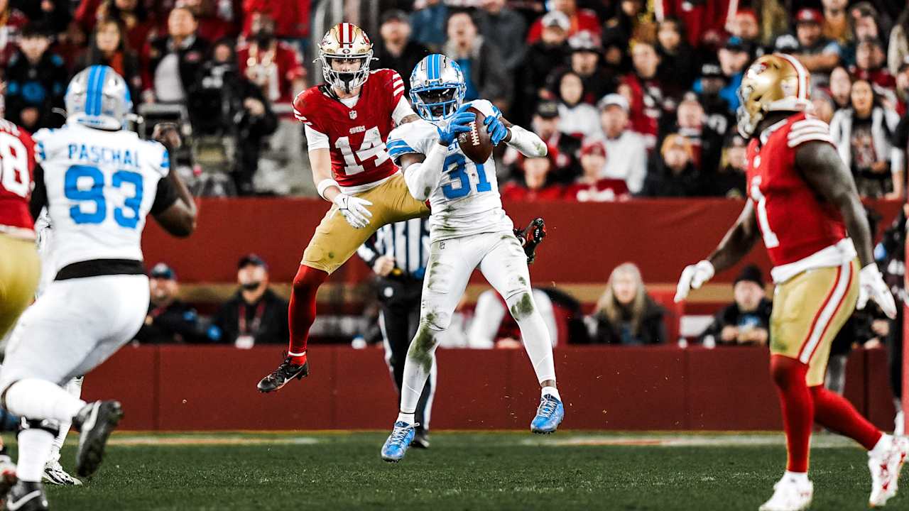 HIGHLIGHT: Joseph jumps Purdy's pass to perfection for his second INT