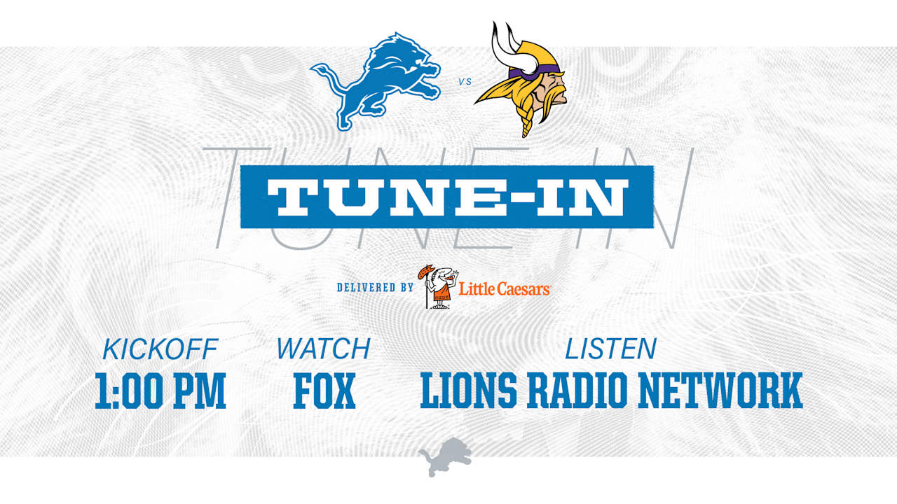 Image for Lions vs. Vikings: How to watch, listen and follow