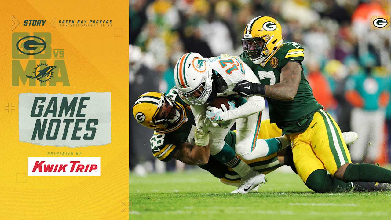 Game notes: Quay Walker's big play leads Packers' defensive stand