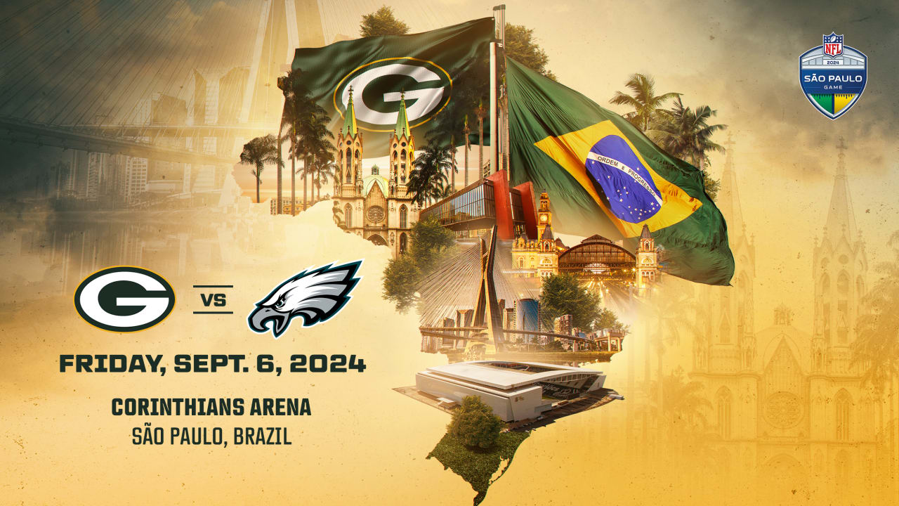 Green Bay Packers vs Philadelphia Eagles in Week 1 International Series Matchup in São Paulo, Brazil