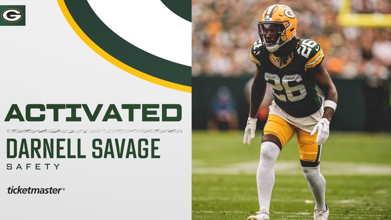 Packers activate S Darnell Savage off injured reserve