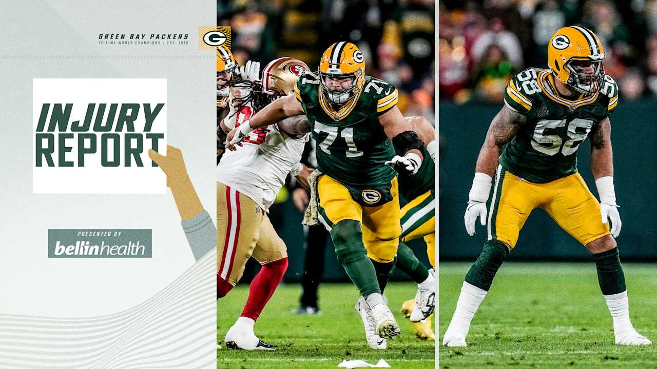 Packers list C Josh Myers, LB Isaiah McDuffie questionable vs. Dolphins | Week 13 Injury Report