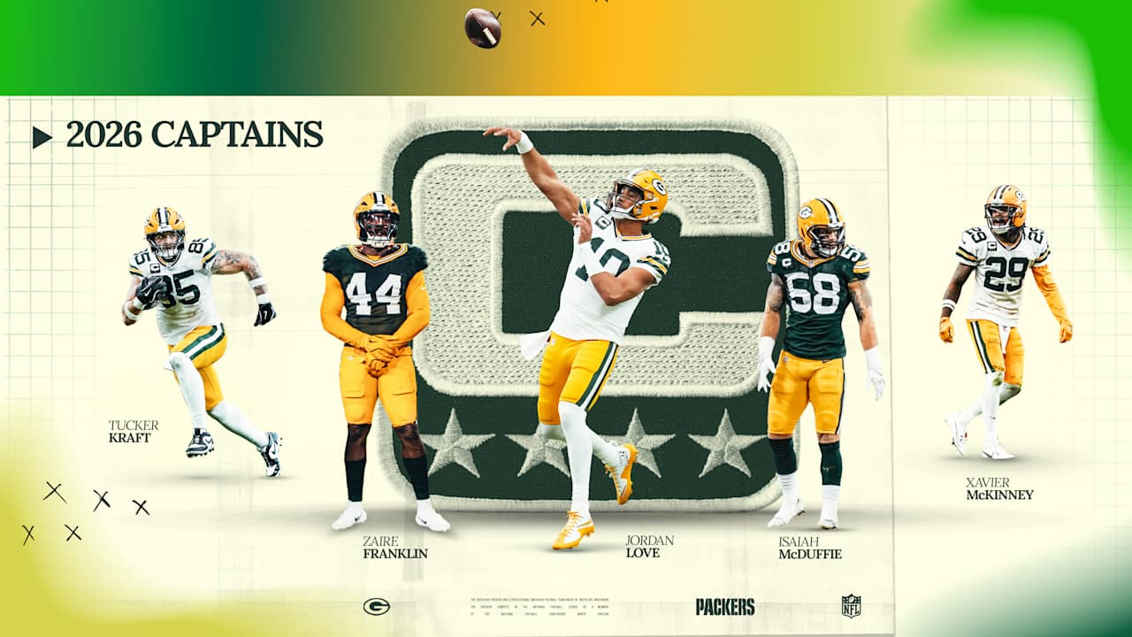 Packers elect 5 captains for 2026 season